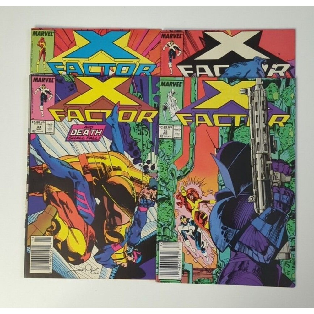 Lot Of 4 1988 Marvel X Factor Comics #32-35 VF/NM 🔑 Newsstand